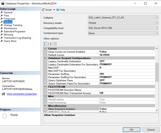 database recovery types