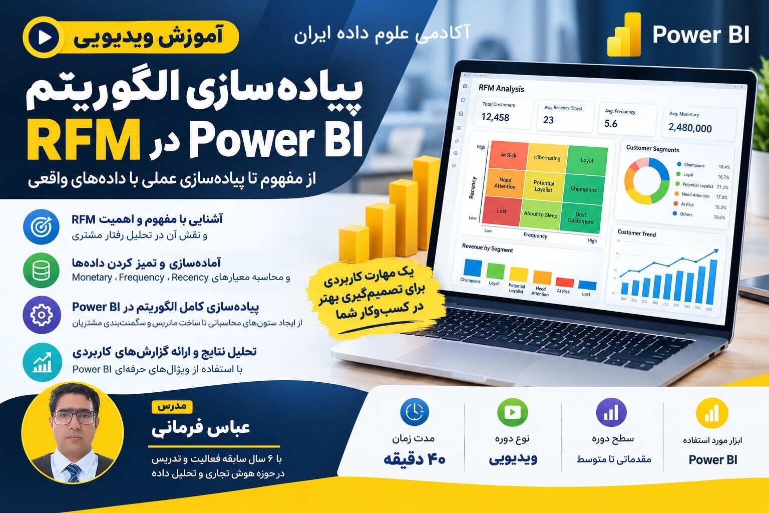آموزش RFM در Power BI | پیادهسازی الگوریتم RFM در Power BI